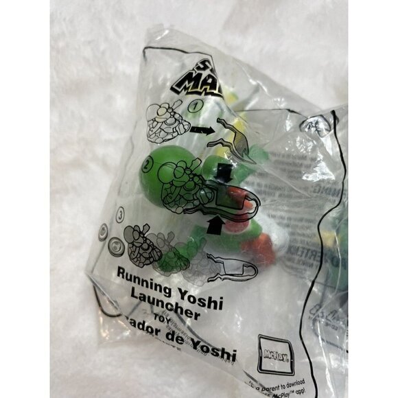 McDonald’s Super Mario 2018 Toys Yoshi Bingo Game 6 And Running Yoshi Launcher 3 - Picture 3 of 4